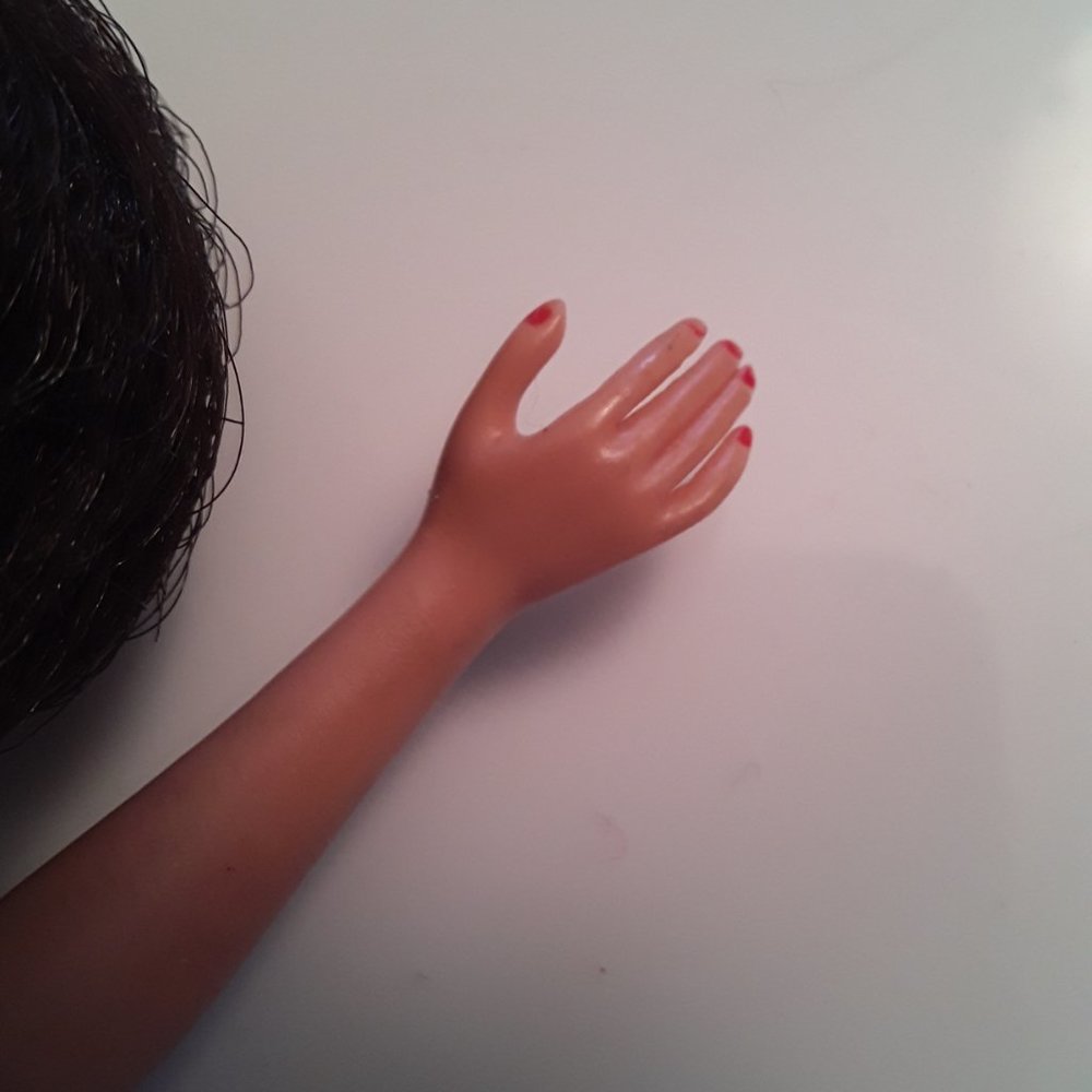 Vtg 1961 Mattel Barbie Bubble Cut Hair, Raven, Brunette Bouffant - Picture 11 of 16